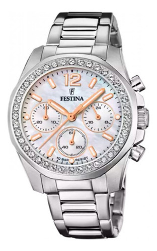 Reloj Para Mujer Festina Rainbow F20606/1 Plateado