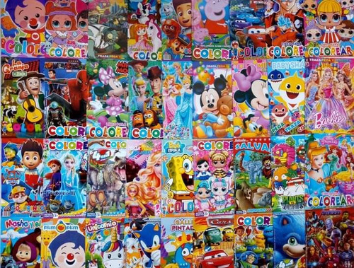 Libros De Coloreo Sorpresas Infantiles Fiestas Regalos Niños
