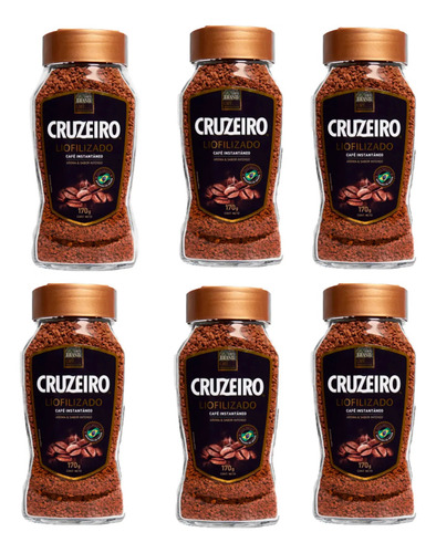 Pack Café Cruzeiro Liofilizado Instantaneo 6u 170g