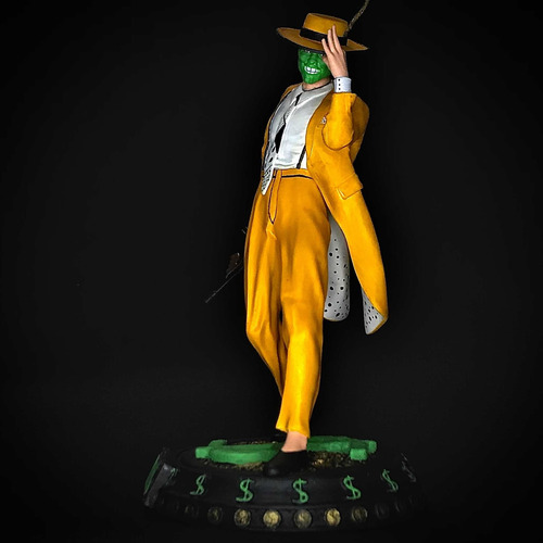 O Maskara Action Figure 3d Resina 20cm 10/1 The Mask Mascara