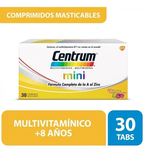 Centrum Mini Multivitaminico Multimineral 30 Comprimidos.