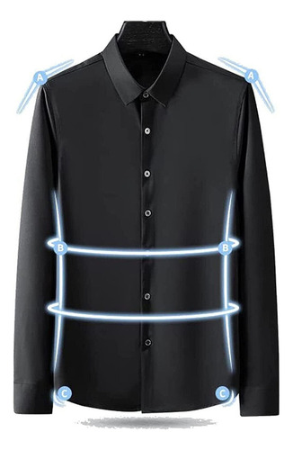Camisa Clásica Antiarrugas Para Hombre 2023
