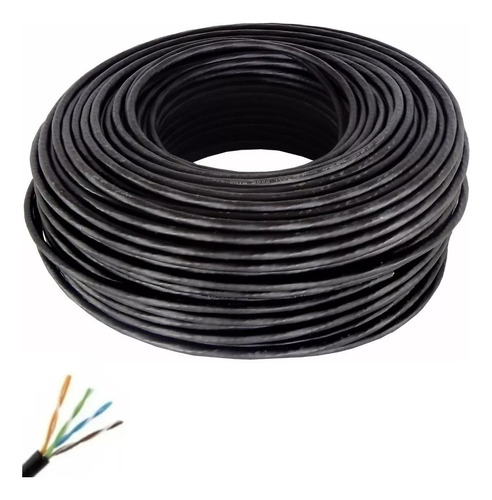 Cable Utp Red Cat 5e Exterior 305mts Metros 100% Cobre Cctv