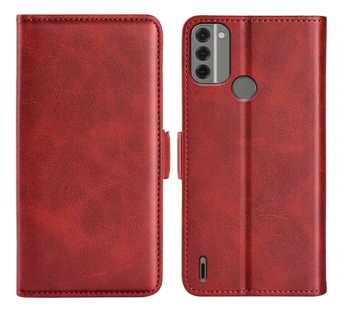 Dual-side Buckle Leather Case For Nokia C31