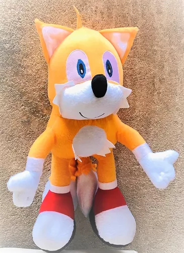 Boneco Tails Pelúcia Turma Do Sonic 2020