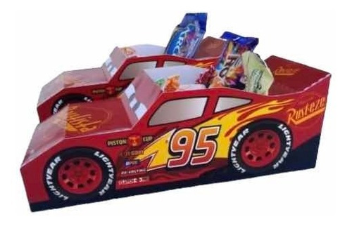  16 Cajas Dulceros Fiestas Cumpleaños Rayo Mcqueen Recuerdos