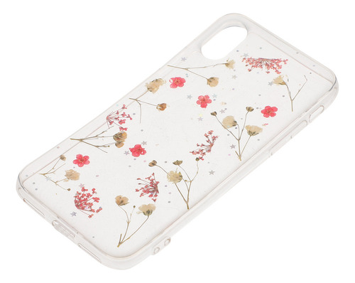 Elegante Funda Con Diseño De Flores Preservadas Para iPhone