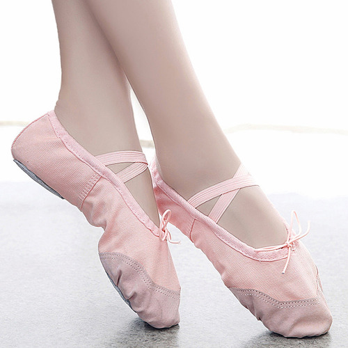 Zapatos De Baile Con Banda Elástica Para Niñas D Canvas Gymn