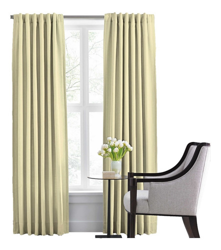 Imagen 1 de 2 de Juego De Cortinas Blackout Bloquea 100% Lavable Lavarropas