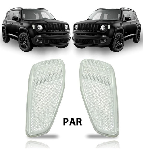 Olho Gato Branco Lado Direito E Esquerdo Jeep Renegade 2015