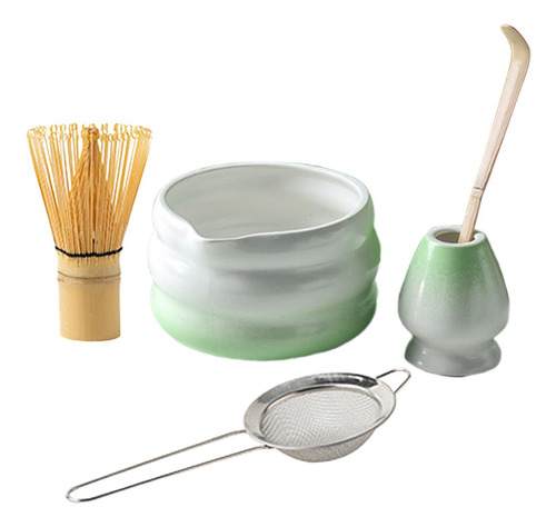 5pcs Juego De Té De Té Japonés Matcha Ceremonial Verde