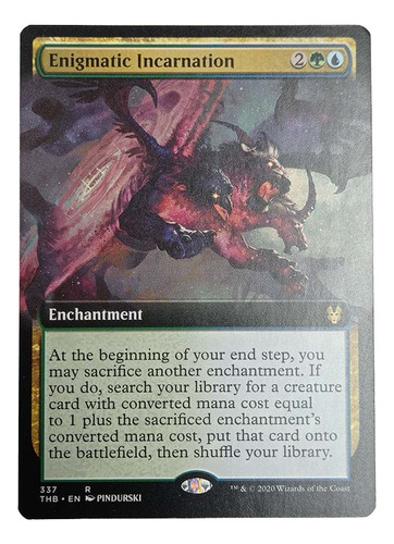 Carta Enigmatic Incarnation (ext) [theros] Mtg Enchantment