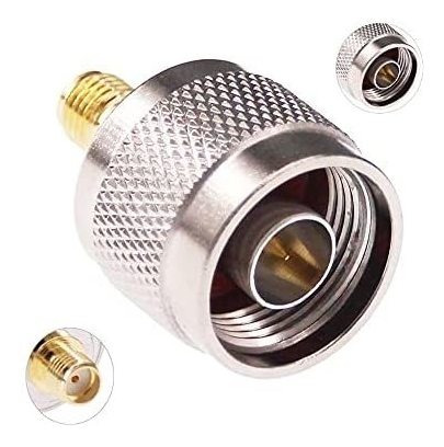 Conector Rfaha F41-2 N Macho A Sma Hembra Rf Coaxial -plata