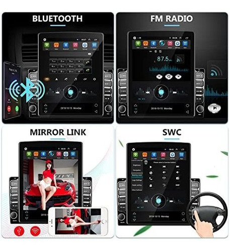 Android Doble Din Vehiculo Estereo 2 32g 9.7 Hd Pantalla