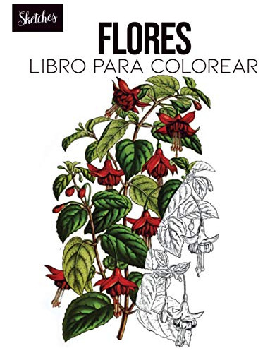 Flores Libro Para Colorear: Teoria Del Color Dibujo Botanico