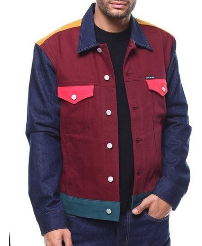 Chamarra Mezclilla Vaquera Hombre Casual Caballero Chaqueta