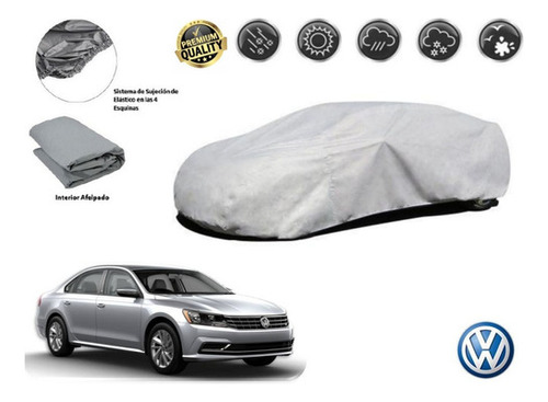 Funda Car Cover Afelpada Premium Vw Passat 2016 A 2020