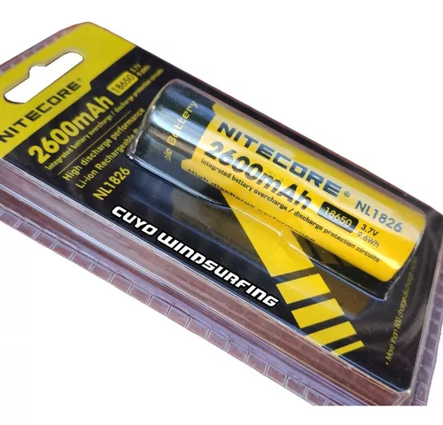 Bateria recargable 18650 litio li-ion Nitecore NL1826