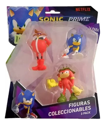 Figuras Sonic Prime Pack 2 X3