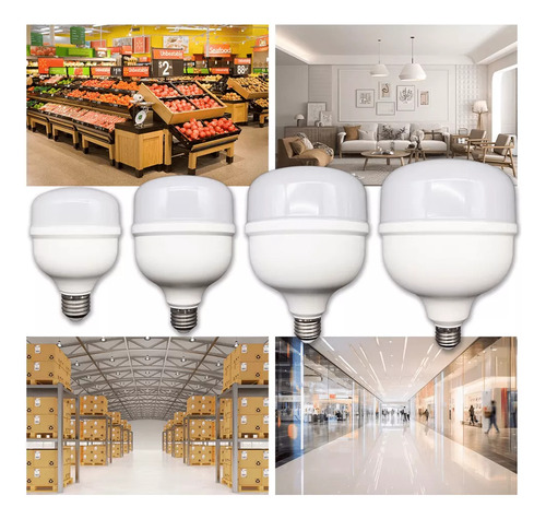 Lâmpada 30w Led 2400 Lumens Branco Frio E27 Eb7002