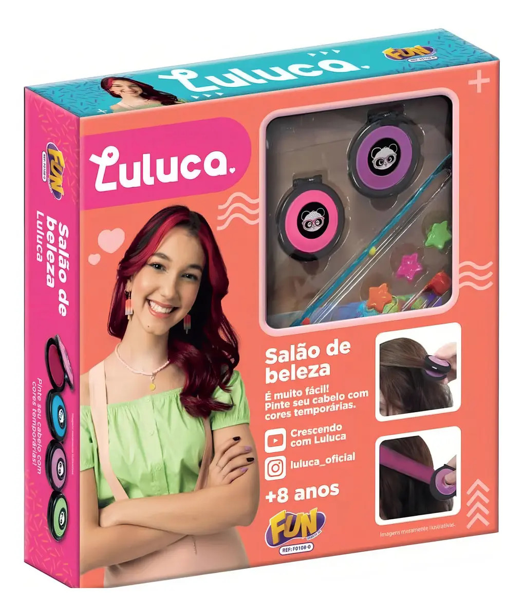 Kit Maquiagem Infantil Luluca Salão de Beleza Fun Divirta-se F01080