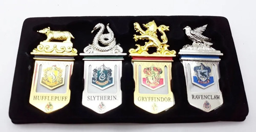 Imagen 4 de 7 de Harry Potter Separadores Escudos Metalicos Casas Hogwarts