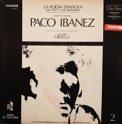 Paco Ibañez - La Poesía Española De Hoy Y Siempre Lp 