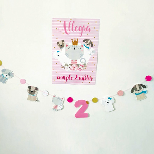 Kit Decoracion Candy Bar Perritos Deco Cumpleaños Gatitos