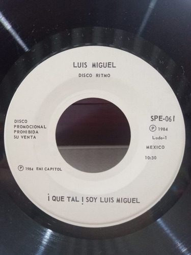 Single Promocional - Luis Miguel - Que Tal, Soy Luis Miguel (Usado)