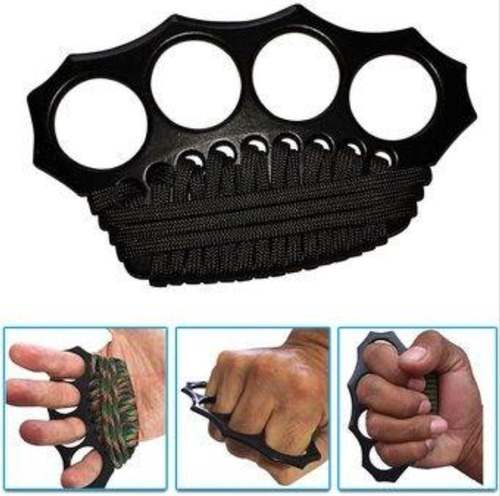 Manopla Paracord Defensa Personal Acero Puño Americano