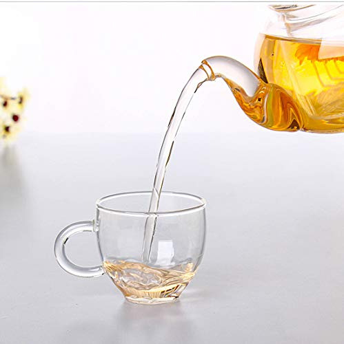 Tetera De Vidrio De 600 Ml Con Infusor, Juego De Tetera De V