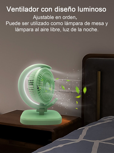 Ventilador Ajuste De Velocidad Del Viento De 3 Velocidades Verde