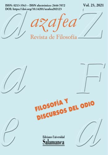 Azafea: Revista De Filosofia: Vol 23 -2021-