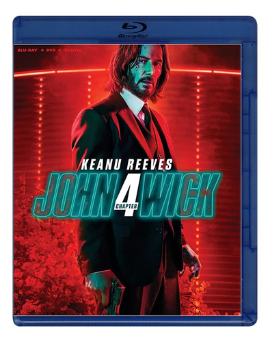 John Wick 4 Cuatro Keanu Reeves Pelicula Blu-ray + Dvd