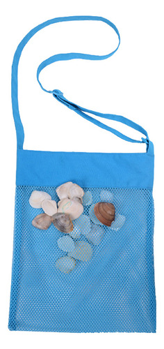 Bolsa De Malla De Playa Azul Para La Familia, Juguetes De Ar