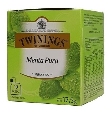 Infusion Twinings Menta Pura Pack 5x10 Bolsitas