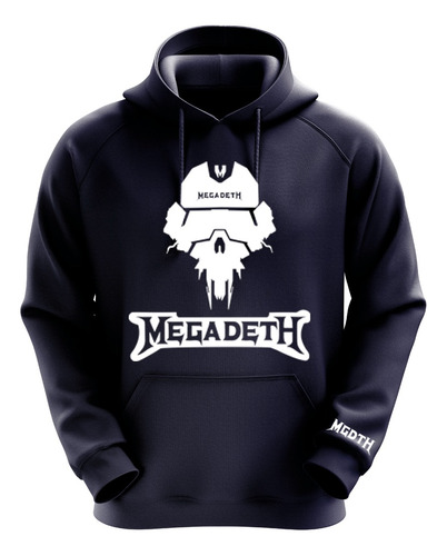 Polerón Azul Marino Megadeth Diseño 1