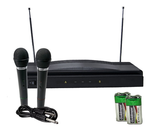 Set 2 Microfonos Inalámbricos Doble Profesional Karaoke 