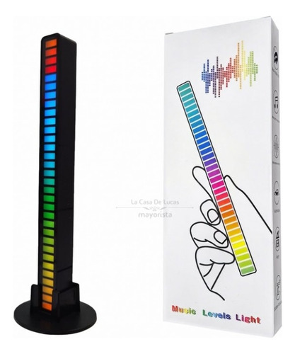 Barra Luz Led Sensor Sonido Ritmo Musica Rgb