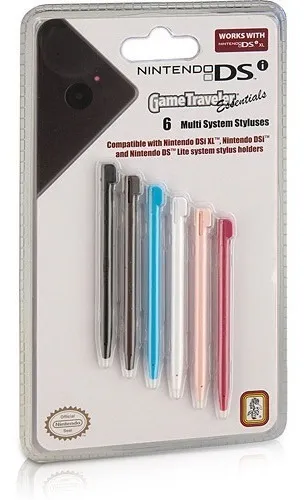 Gametraveller Essentials - Kit Com 6 Canetas Stylus Ds Rds