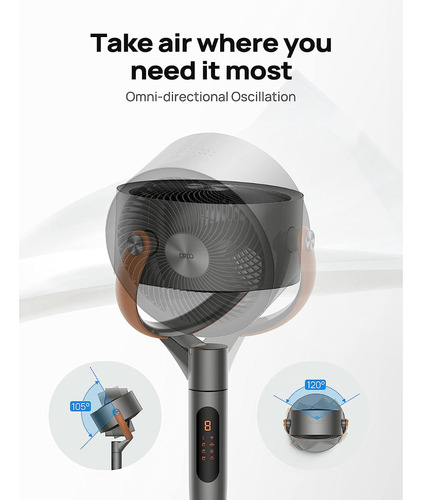 Dreo Ventilador Smart Wifi Pedestal Dr-haf003s Control X Voz