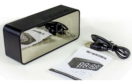 A Reloj Despertador Digital Espejo Con De Audio