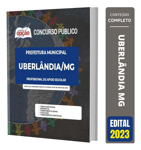 Apostila Uberlândia Mg - Profissional De Apoio Escolar