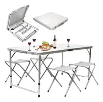 Comprar Mesa Plegable Para Picnic Camping Portátil Con 4 Sillas