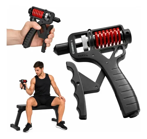 Hand Grip Fortalecedor Antebraço Mãos e Punhos Handgrip Ajustável 165kg Rubber Fit