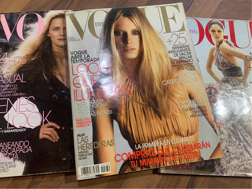 Lote Tres Revistas Vogue