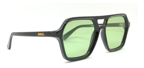 Anteojo De Sol Orbital Le Mans Negro Brillo Verde Ocean Verde Negro Brillo Negro Brillo