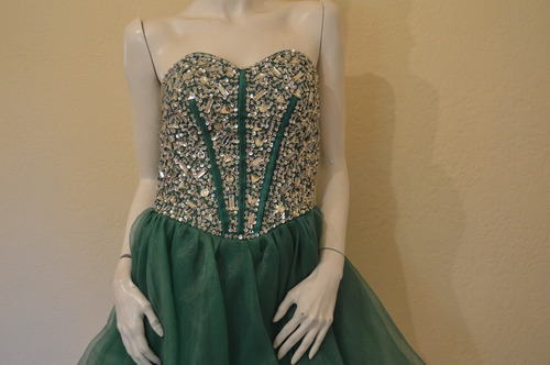 En Stock! Vestido 15 Años Corto Novia Boda Quinceañera Verde