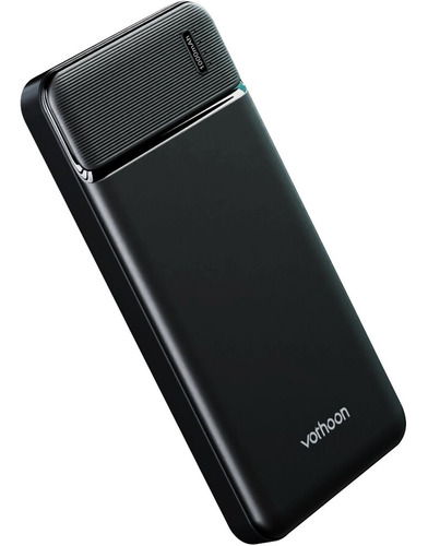Power Bank 2 Entradas Carga Pila Bateria Portatil 10000 Mah Color Negro