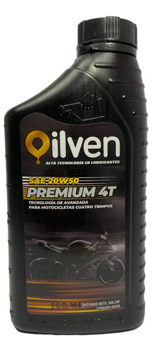 Aceite Oilven 20w50 Premium 4t Moto Mineral 